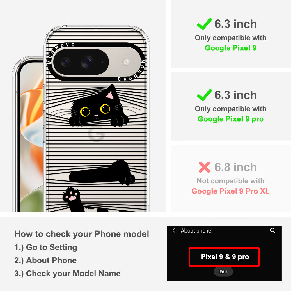 Hidden Black Cat Phone Case - Google Pixel 9 Pro Case