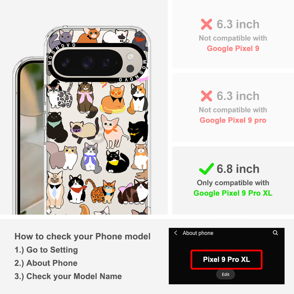 Cute Cats Phone Case - Google Pixel 9 Pro XL Case