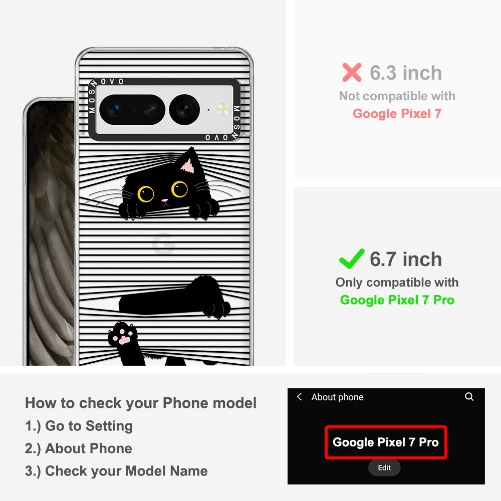 Hidden Black Cat Phone Case - Google Pixel 7 Pro Case