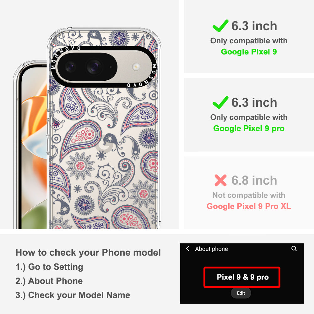 Paisley Phone Case - Google Pixel 9 Pro Case