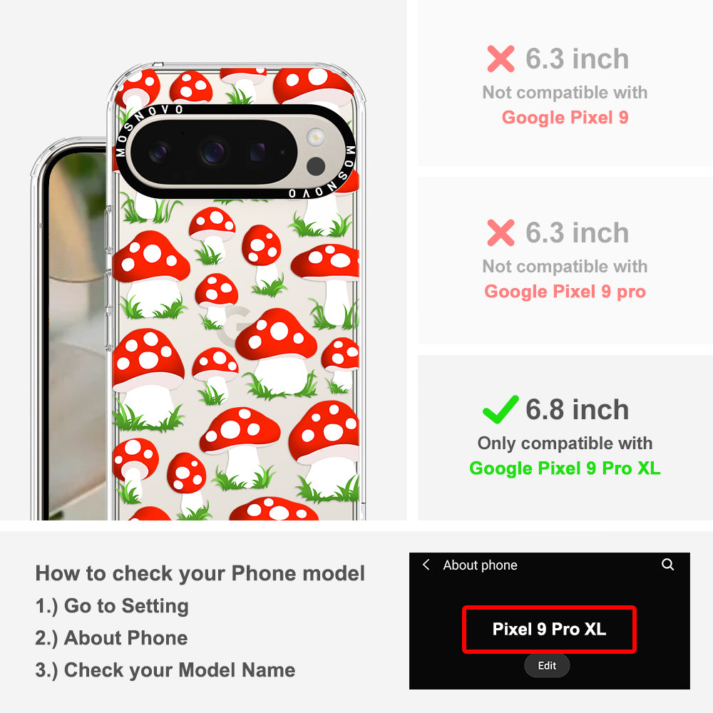 Cute Mushroom Phone Case - Google Pixel 9 Pro XL Case