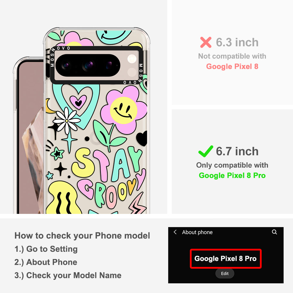 Stay Groovy Phone Case - Google Pixel 8 Pro Case