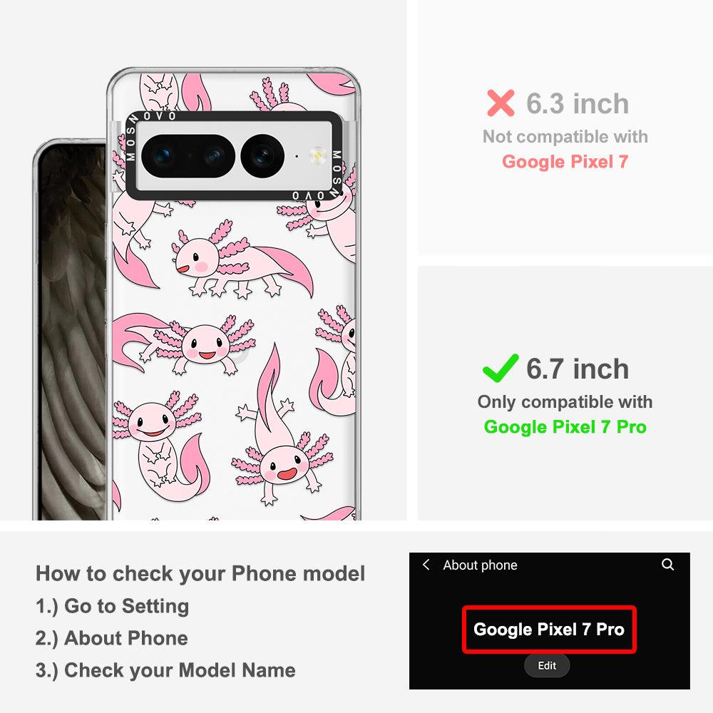 Pink Axolotl Phone Case - Google Pixel 7 Pro Case