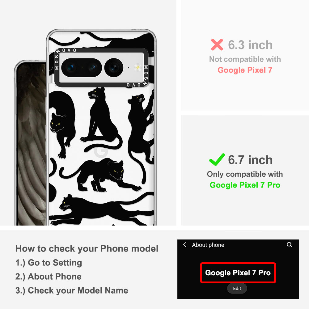 Black Panther Phone Case - Google Pixel 7 Pro Case