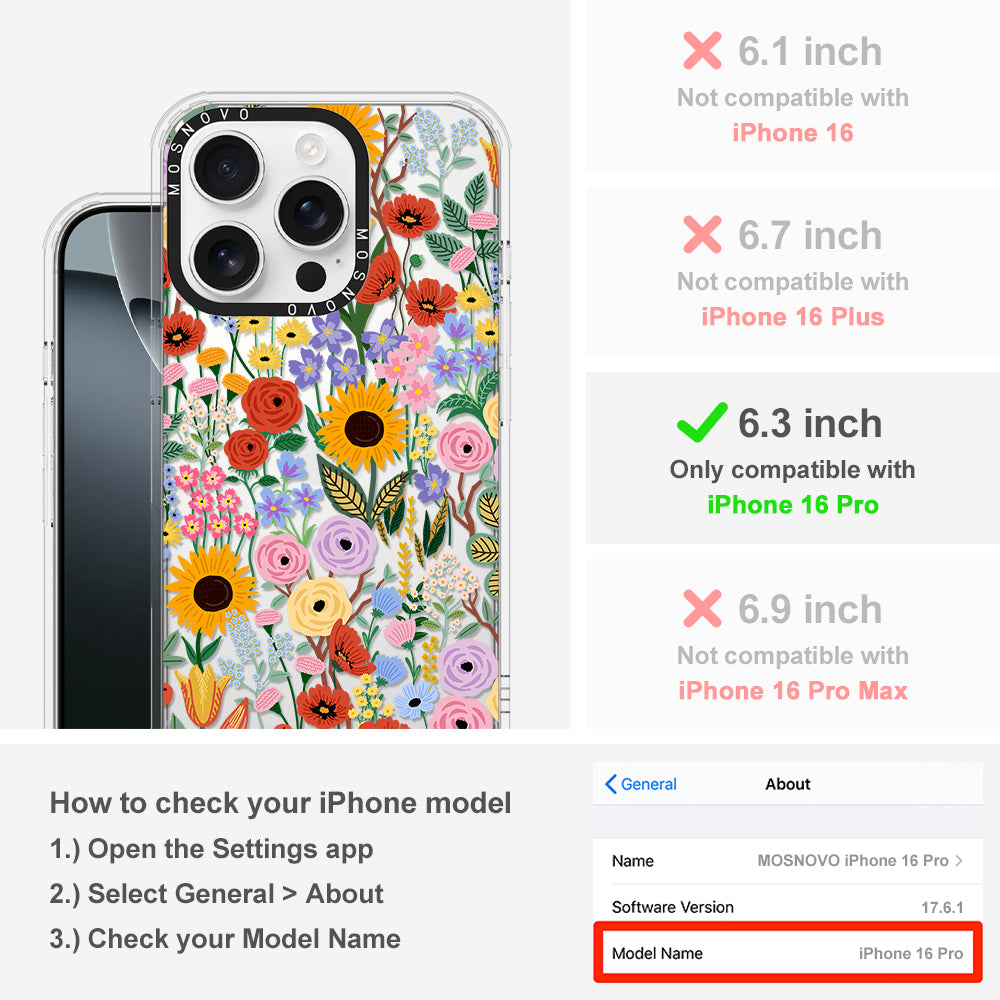 Blossom & Bloom Phone Case - iPhone 16 Pro Case