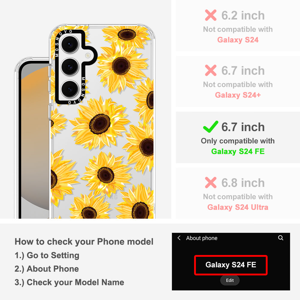 Sunflowers Phone Case - Samsung Galaxy S24 FE Case - MOSNOVO