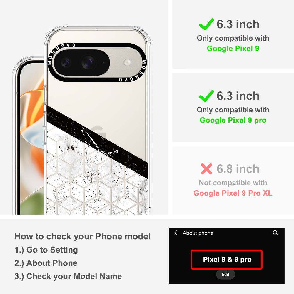 Marble Block Art Phone Case - Google Pixel 9 Case