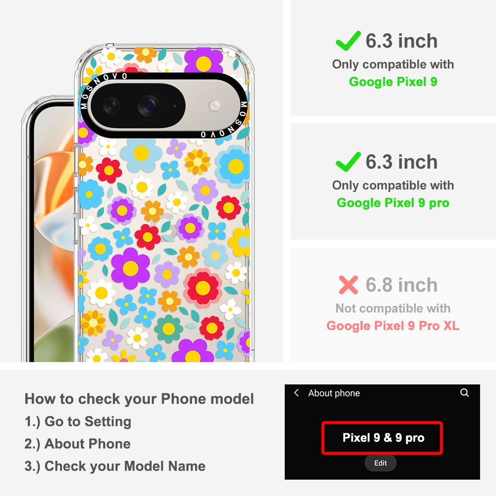 Groovy Floral Phone Case - Google Pixel 9 Case