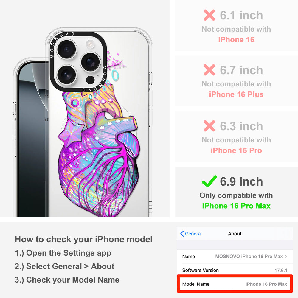 The Heart of Art Phone Case - iPhone 16 Pro Max Case - MOSNOVO