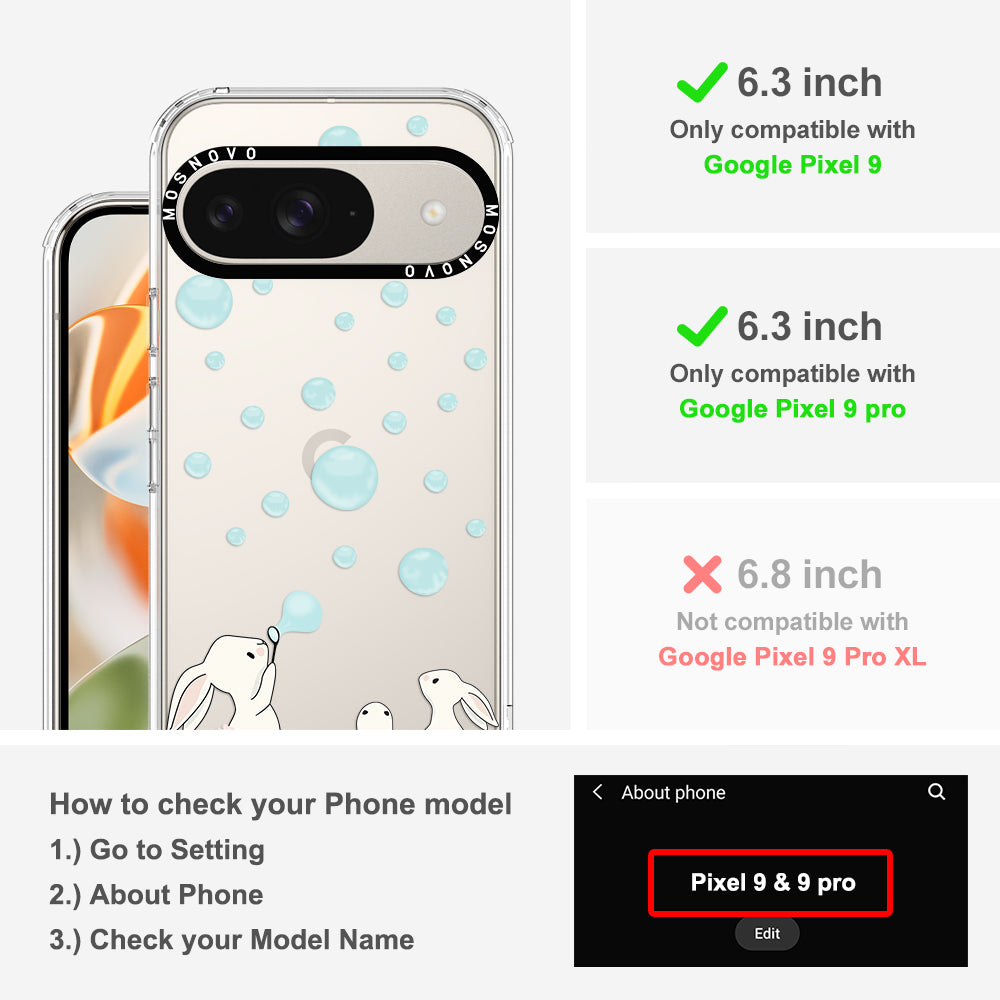 Bunny Blow Bubble Phone Case - Google Pixel 9 Case