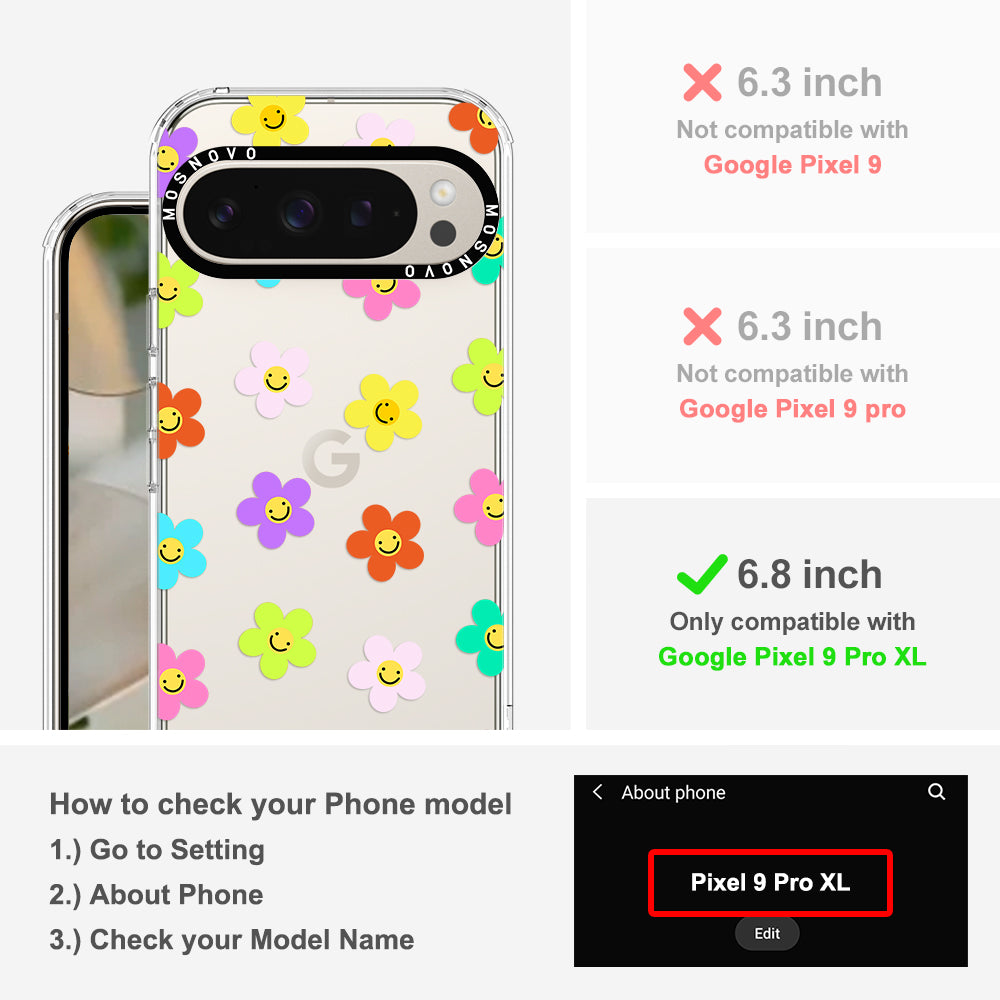 Smile Floral Phone Case - Google Pixel 9 Pro XL Case