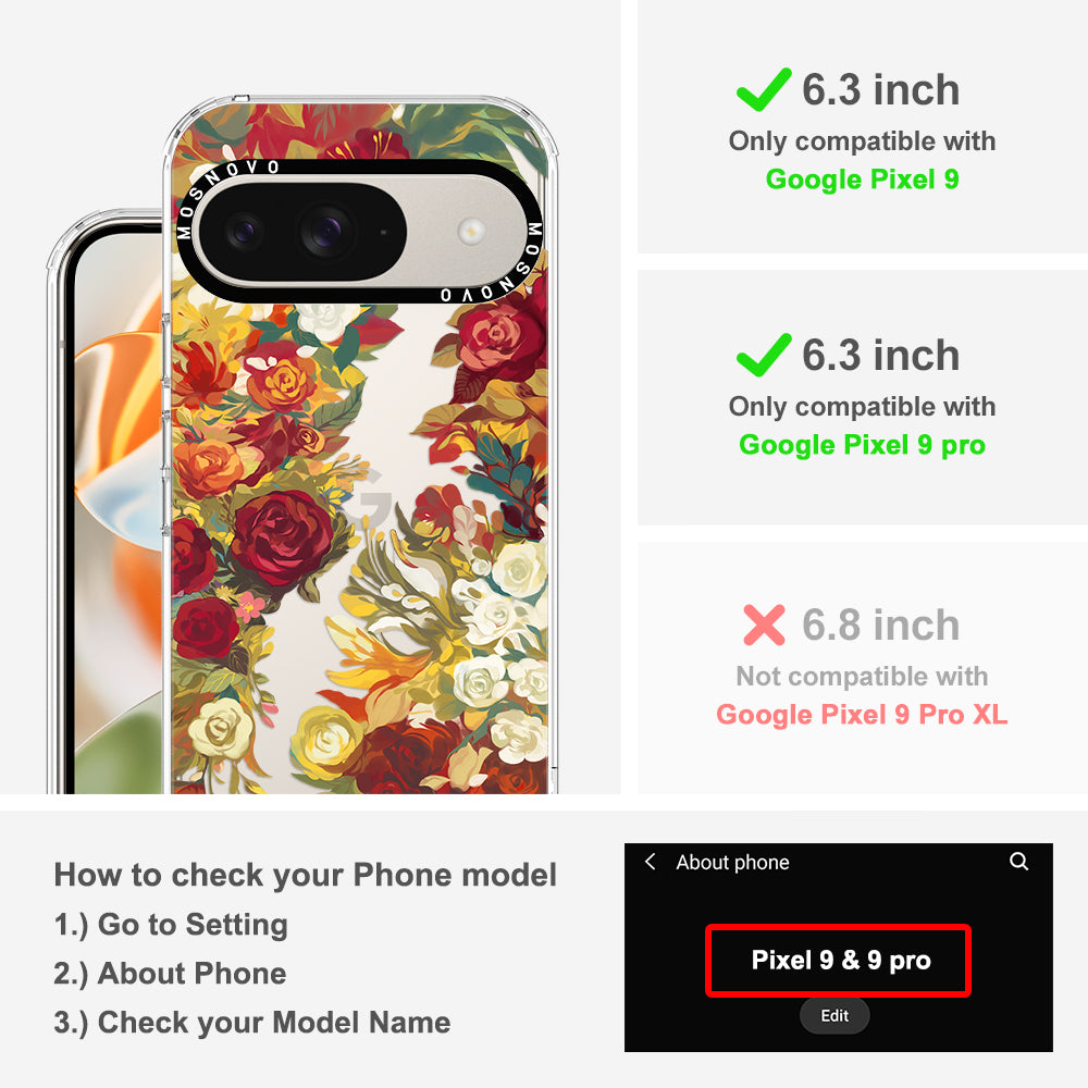 Vintage Flower Garden Phone Case - Google Pixel 9 Pro Case