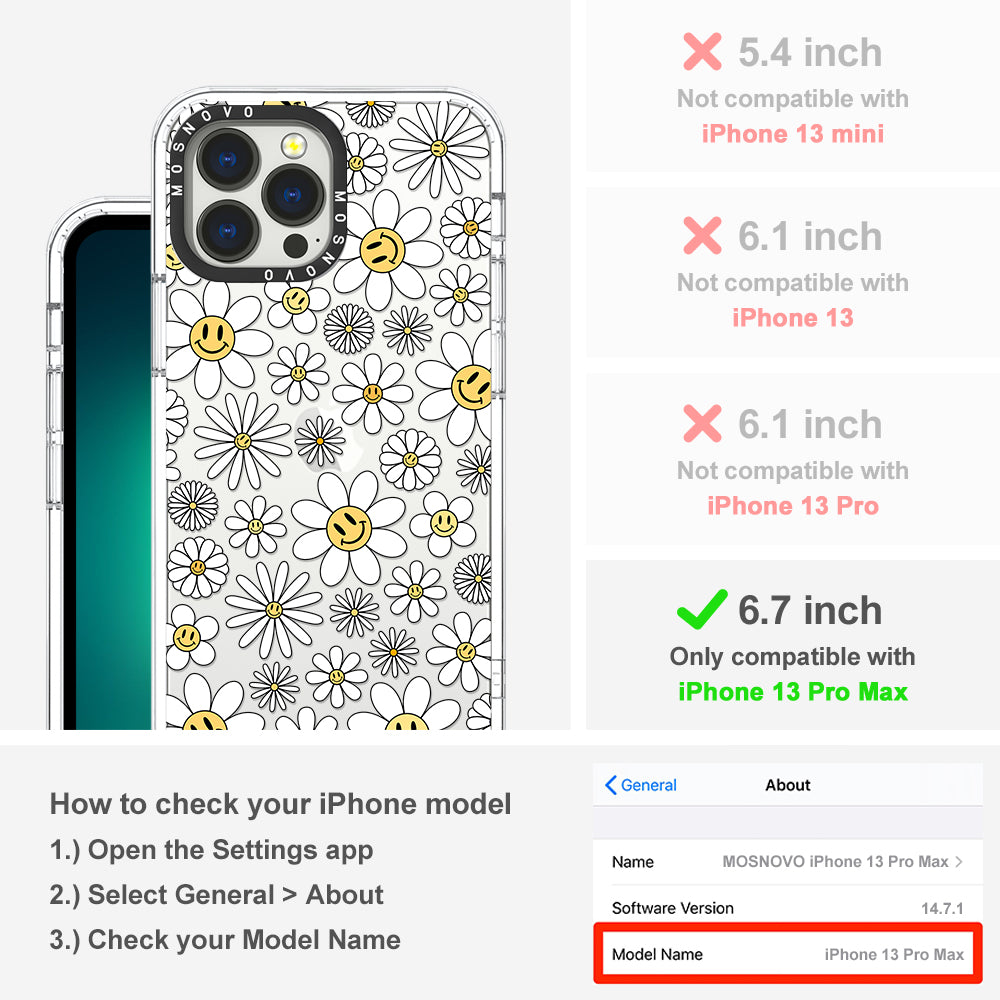 Happy Daisy Blooms Phone Case - iPhone 13 Pro Max Case