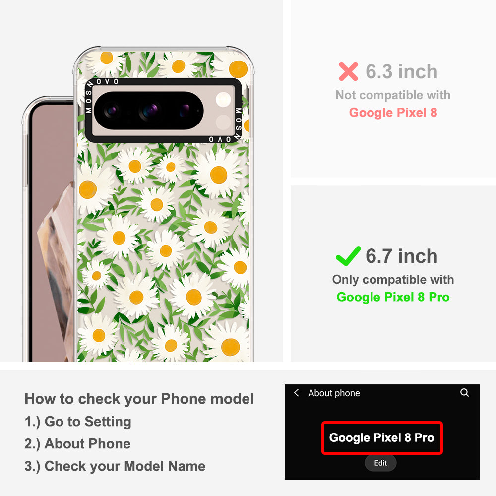 Daisies Phone Case - Google Pixel 8 Pro Case