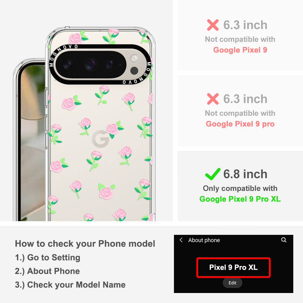 Little Pink Rose Phone Case - Google Pixel 9 Pro XL Case