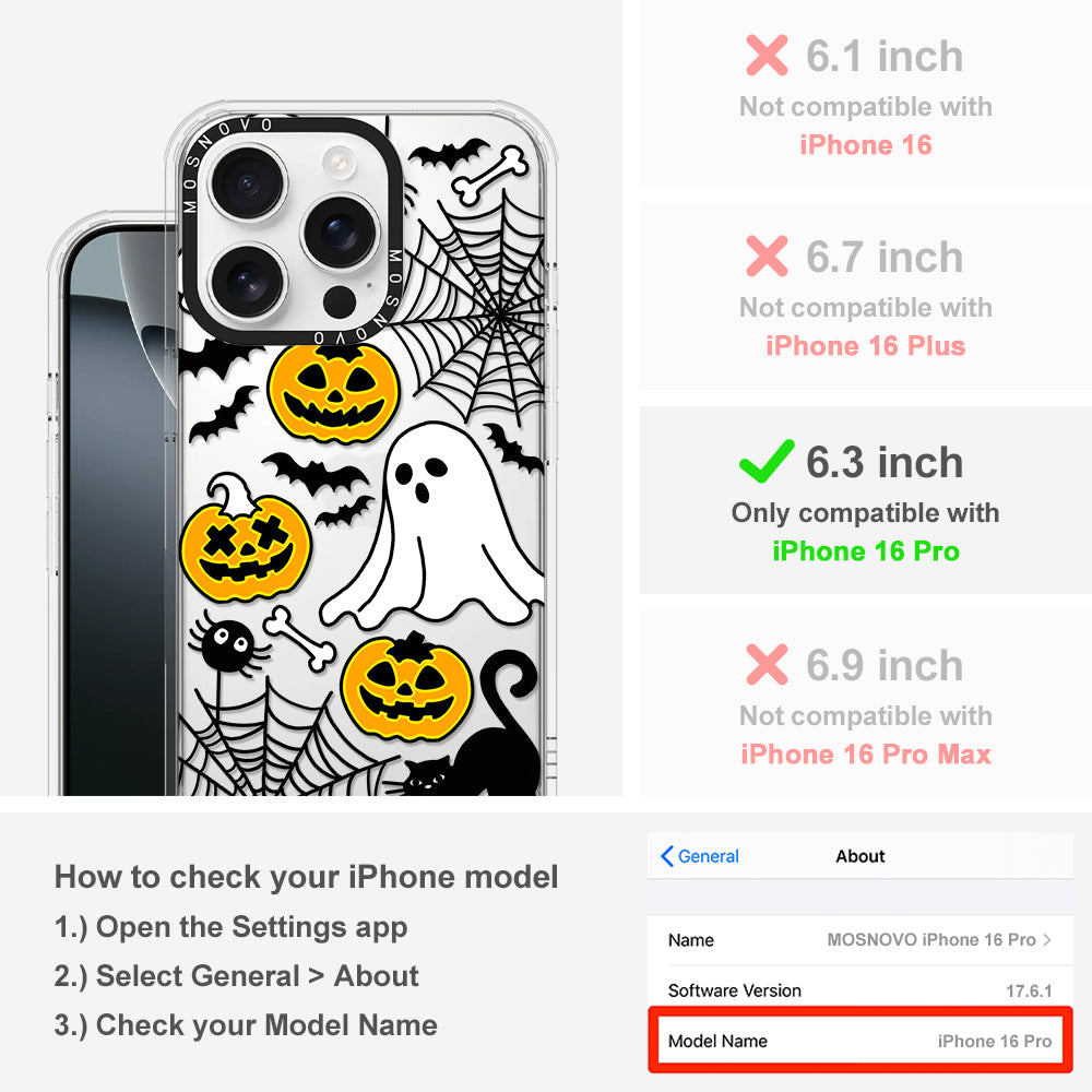 Halloween Pumpkin Phone Case - iPhone 16 Pro Case - MOSNOVO