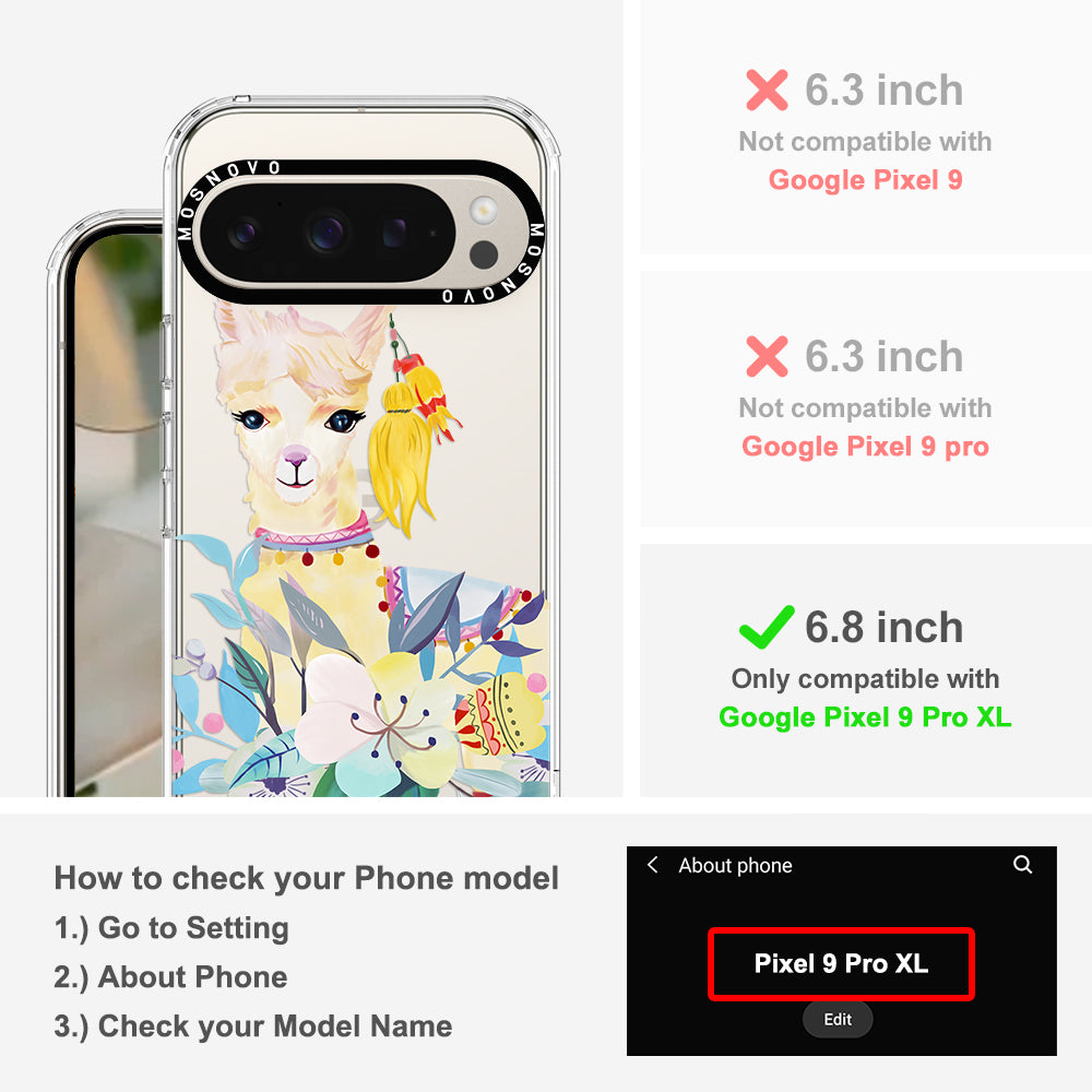 Boho Llama Phone Case - Google Pixel 9 Pro XL Case