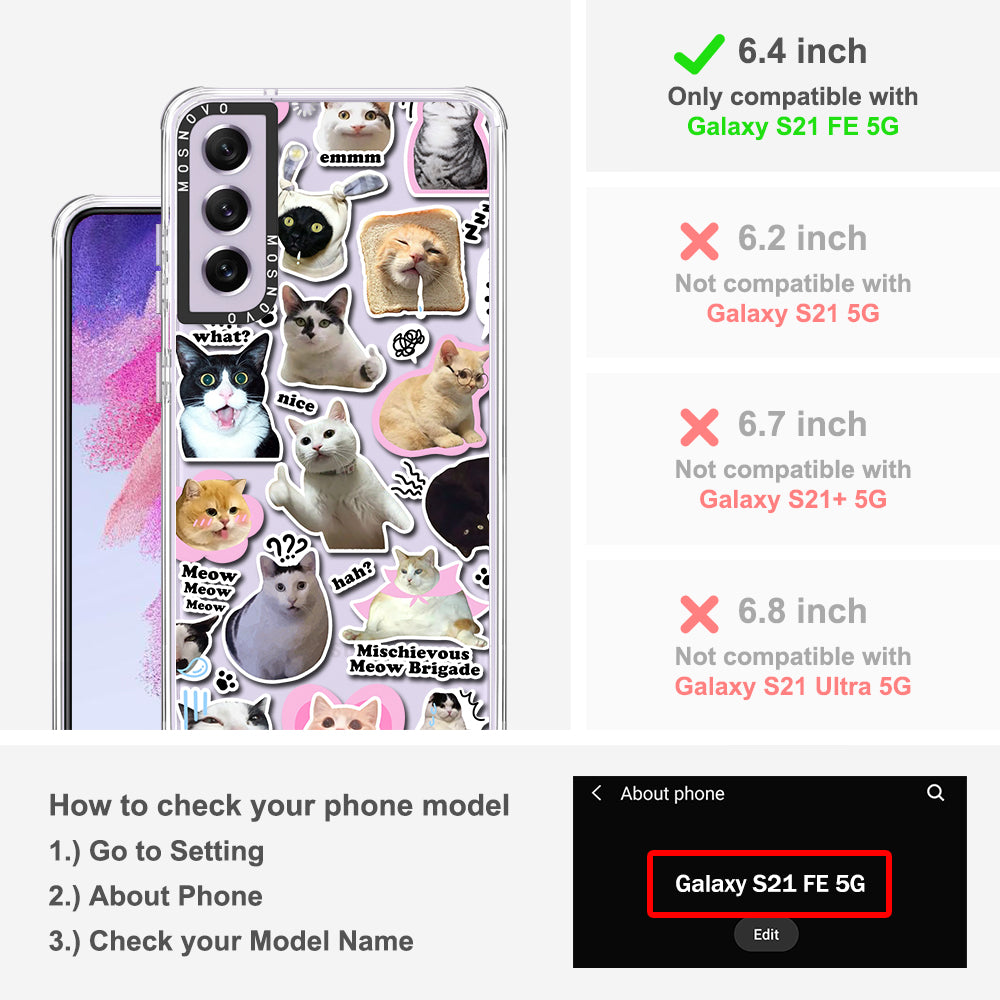 The Cat Brigade Phone Case - Samsung Galaxy S21 FE Case