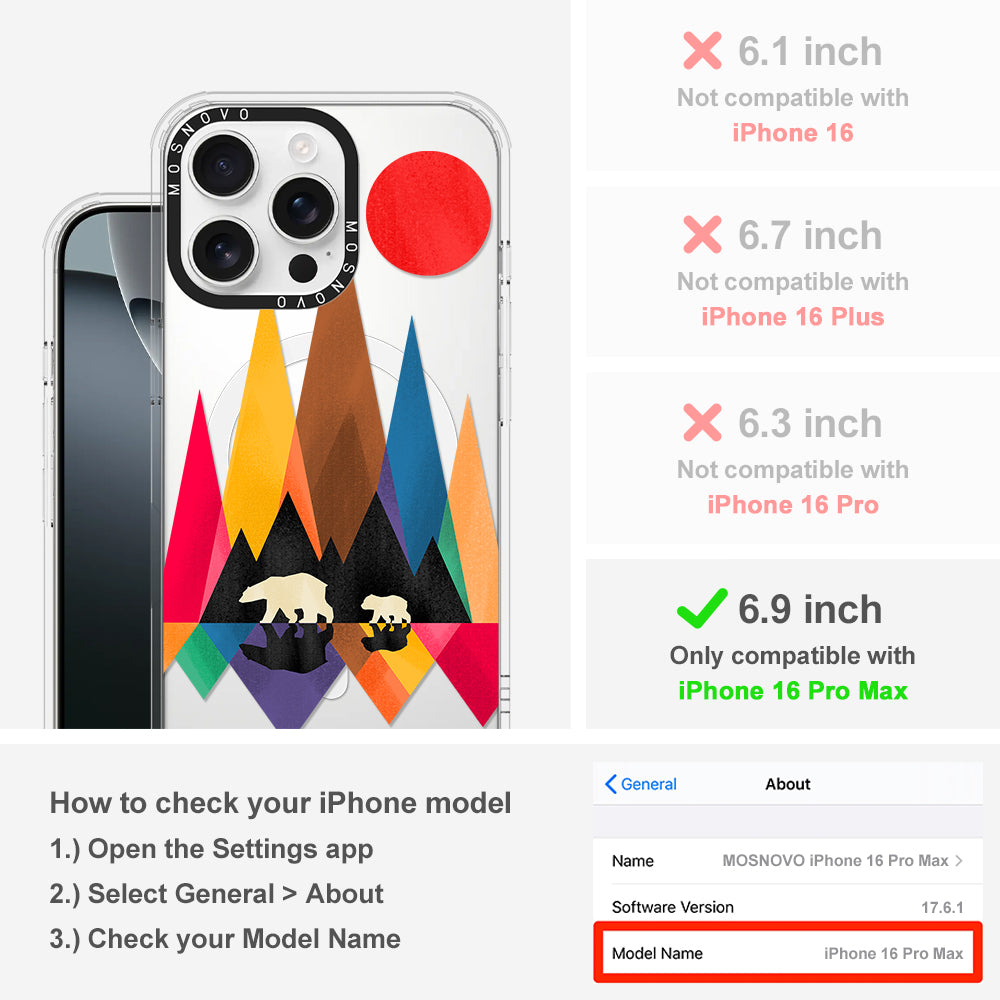 MAMA Bear Phone Case - iPhone 16 Pro Max Case - MOSNOVO