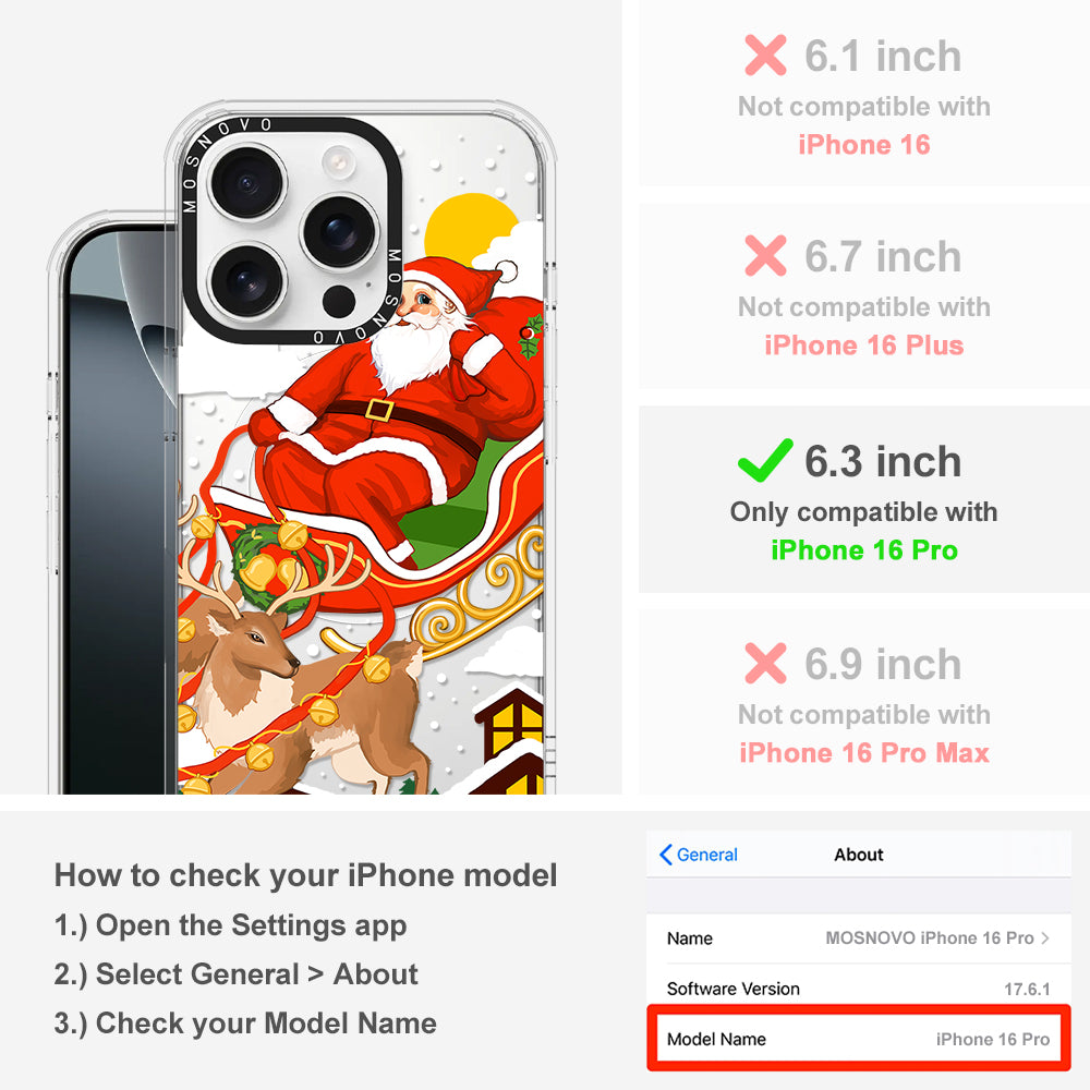 Santa Claus Phone Case - iPhone 16 Pro Case - MOSNOVO