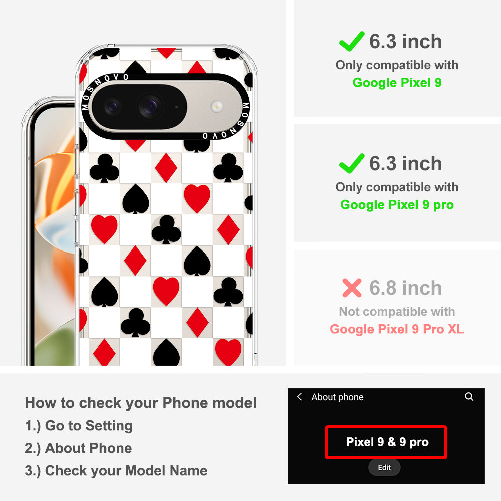 Checker Poker Phone Case - Google Pixel 9 Pro Case