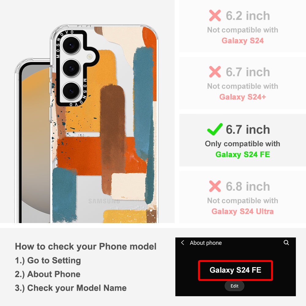 Modern Abstract Artwork Phone Case - Samsung Galaxy S24 FE Case - MOSNOVO