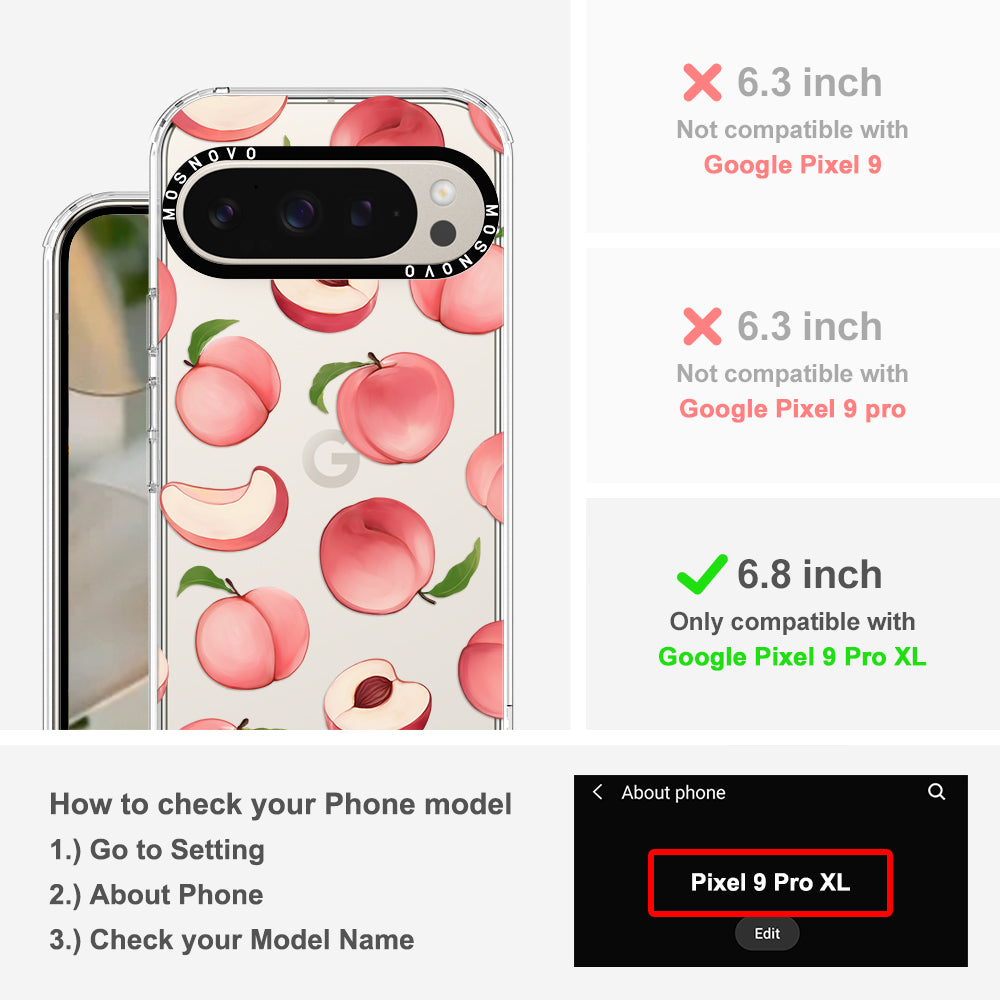 Cute Peach Phone Case - Google Pixel 9 Pro XL Case