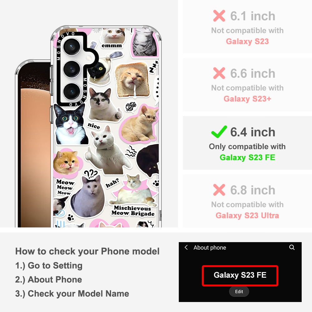 The Cat Brigade Phone Case - Samsung Galaxy S23 FE Case
