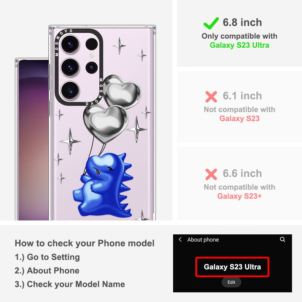 Balloonasaurus Phone Case - Samsung Galaxy S23 Ultra Case