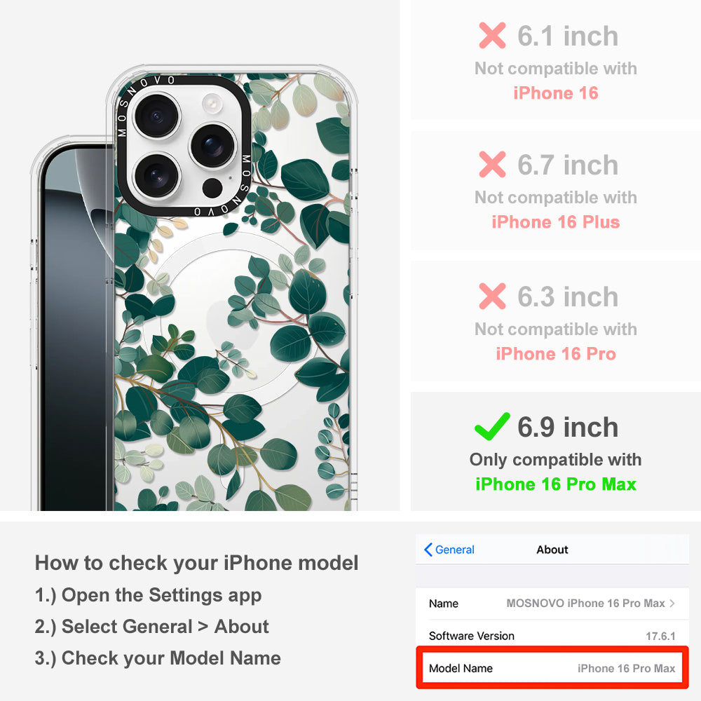 Eucalyptus Phone Case - iPhone 16 Pro Max Case - MOSNOVO