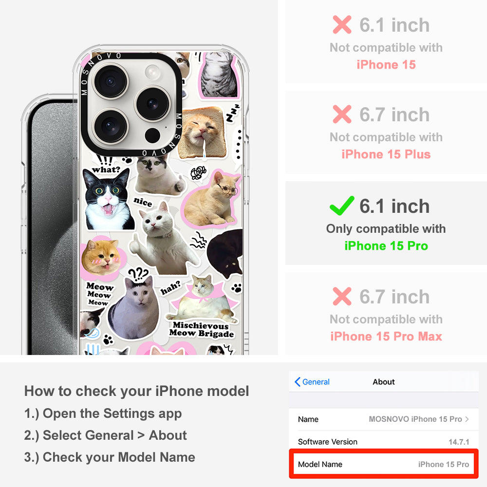 The Cat Brigade Phone Case - iPhone 15 Pro Case