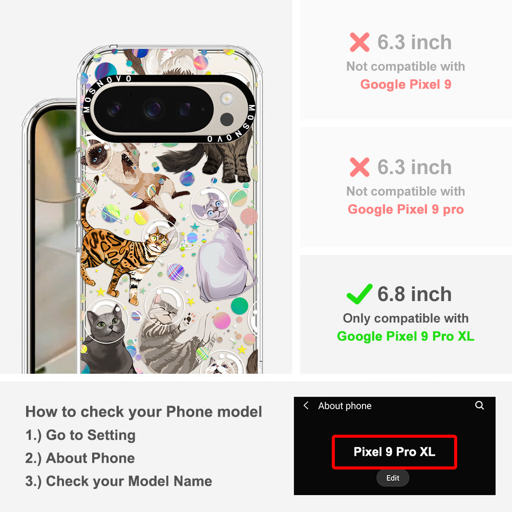 Space Cat Phone Case - Google Pixel 9 Pro XL Case