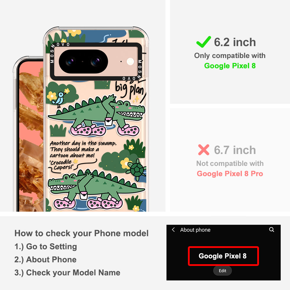 Croc with Big Plan Phone Case - Google Pixel 8 Case