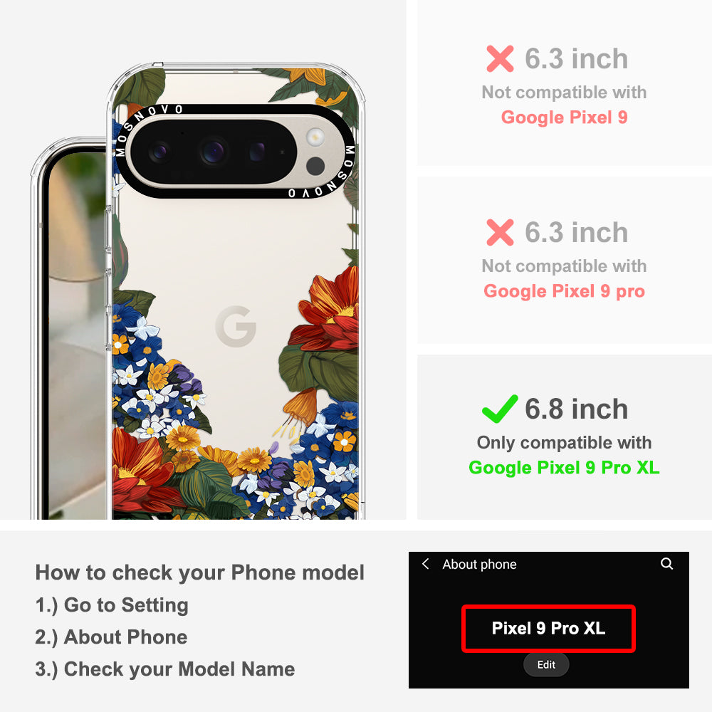 Floral Garden Phone Case - Google Pixel 9 Pro XL Case