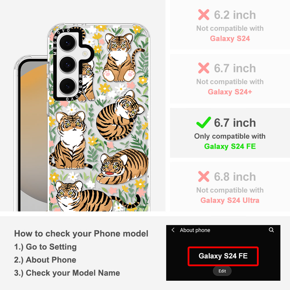 Cute Tiger Phone Case - Samsung Galaxy S24 FE Case - MOSNOVO