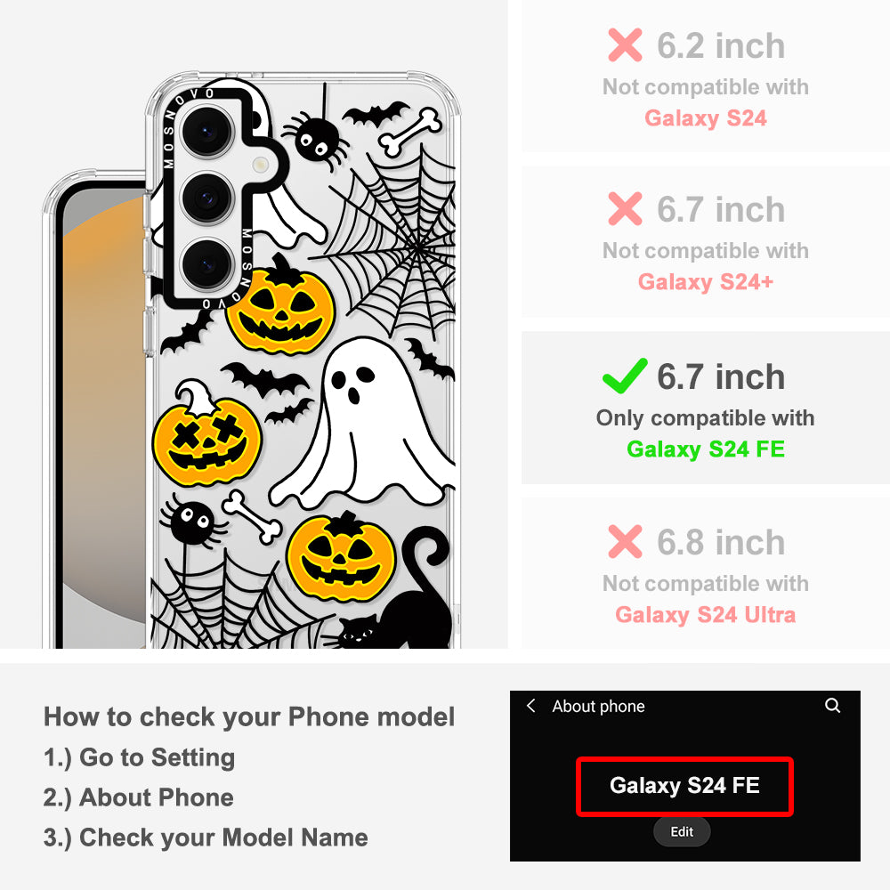 Halloween Pumpkin Phone Case - Samsung Galaxy S24 FE Case - MOSNOVO