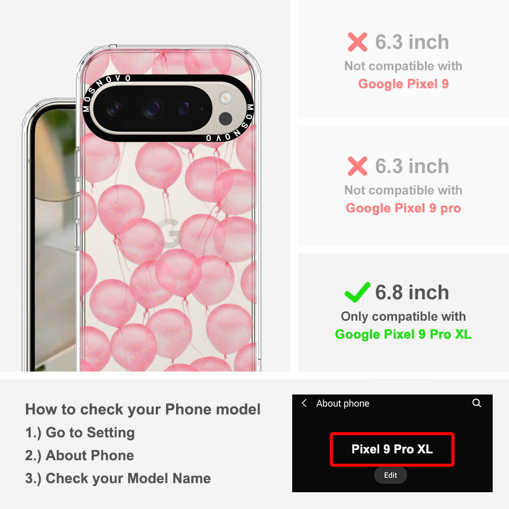 Pink Ballons Phone Case - Google Pixel 9 Pro XL Case