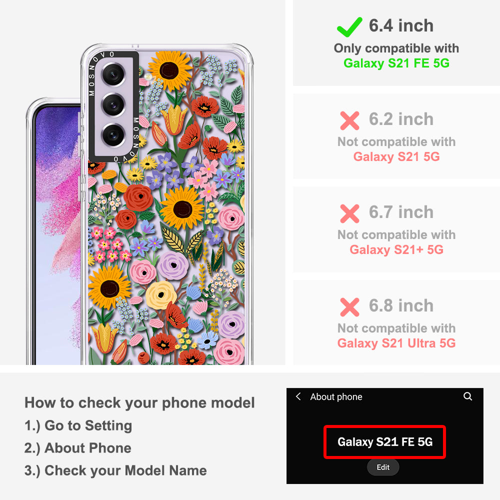 Blossom & Bloom Phone Case - Samsung Galaxy S21 FE Case