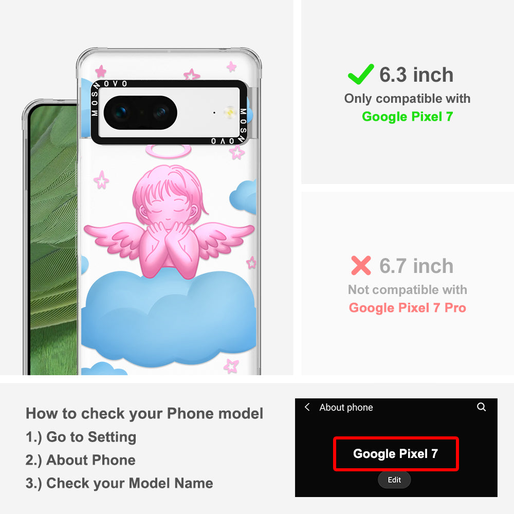 Pink Serenity Angel Phone Case - Google Pixel 7 Case