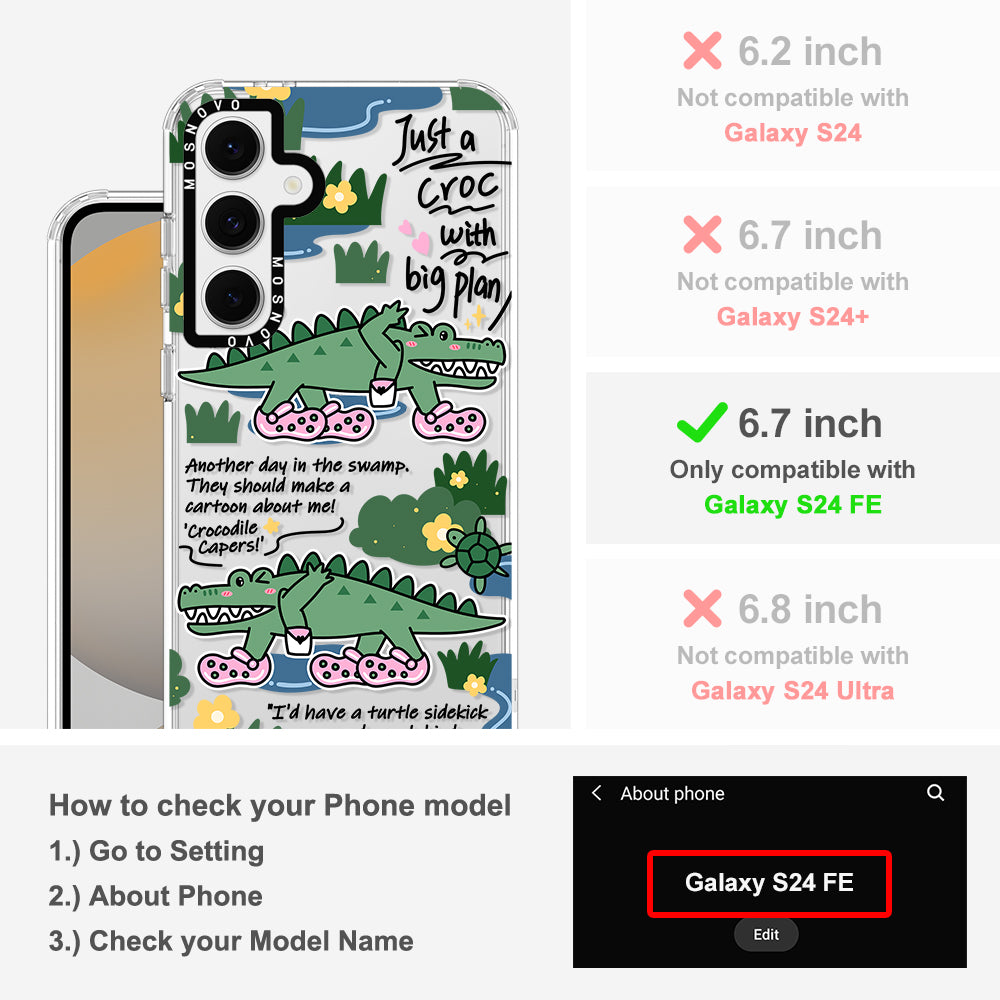 Croc with Big Plan Phone Case - Samsung Galaxy S24 FE Case