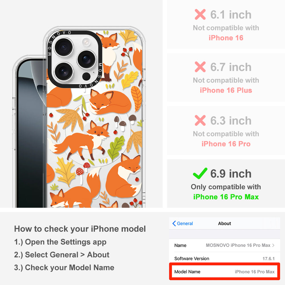 Autumn Fox Phone Case - iPhone 16 Pro Max Case - MOSNOVO