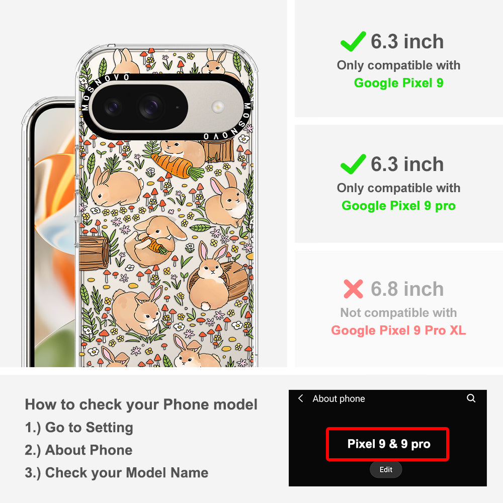 Bunny Garden Phone Case - Google Pixel 9 Case