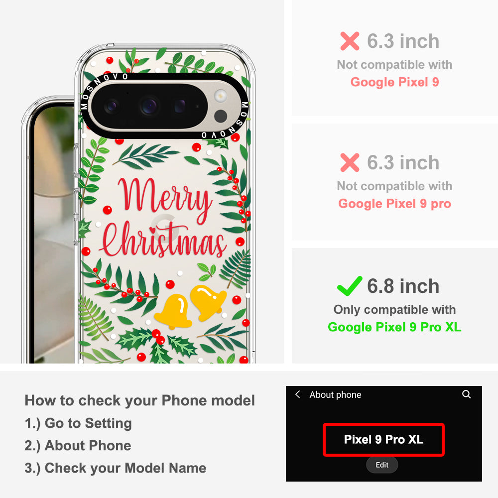 Merry Christmas Phone Case - Google Pixel 9 Pro XL Case