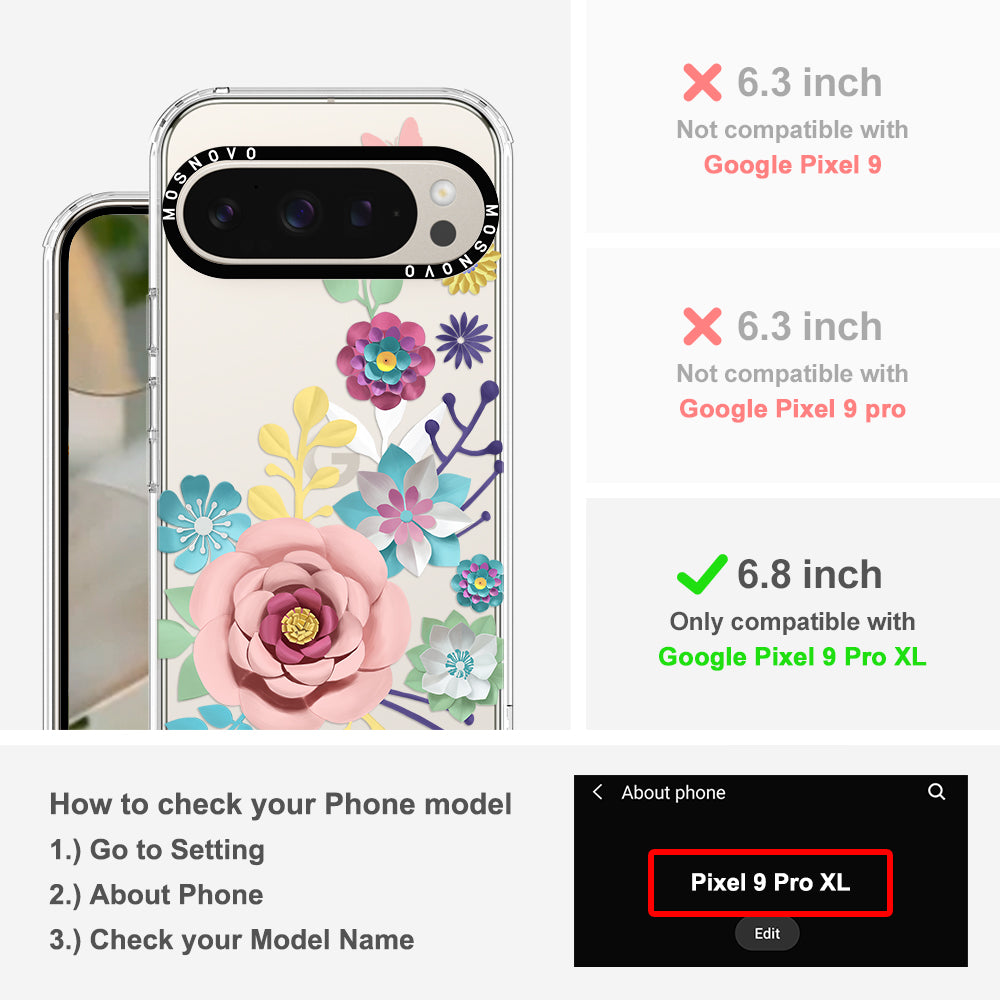 3D Floral Phone Case - Google Pixel 9 Pro XL Case