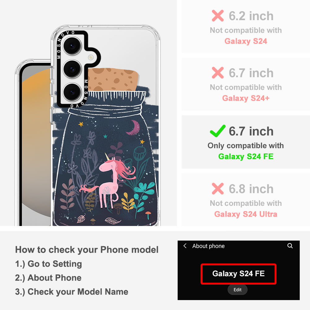 Fairy Unicorn Phone Case - Samsung Galaxy S24 FE Case - MOSNOVO