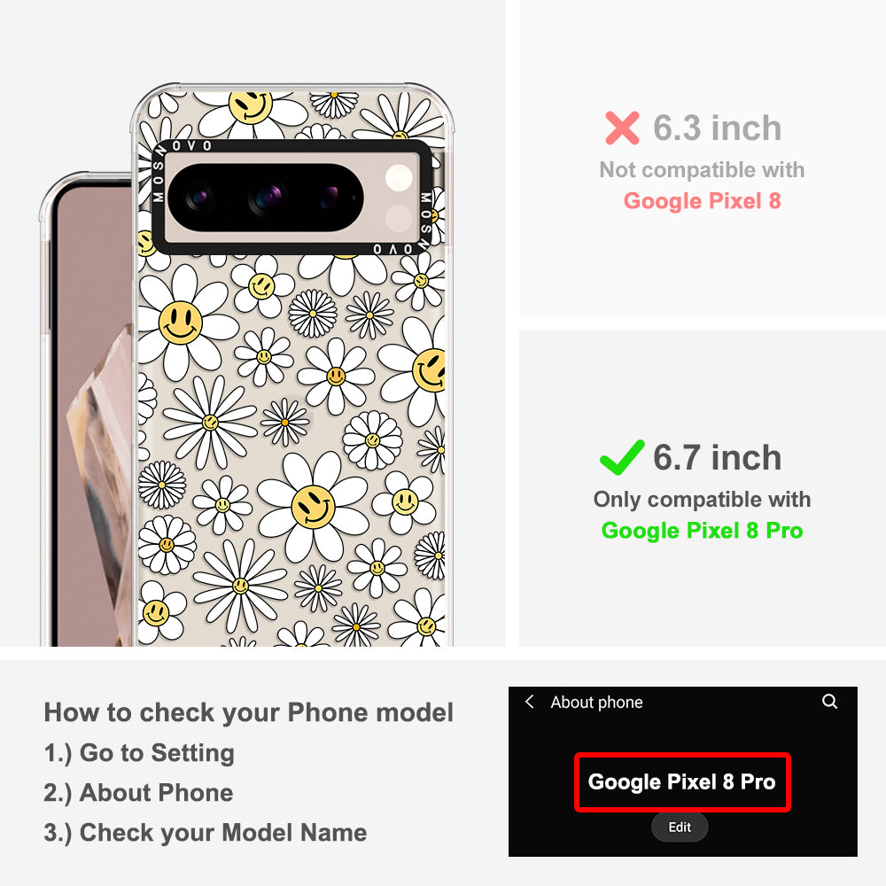 Happy Daisy Blooms Phone Case - Google Pixel 8 Pro Case