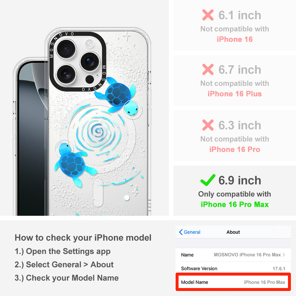 Space Turtle Phone Case - iPhone 16 Pro Max Case - MOSNOVO
