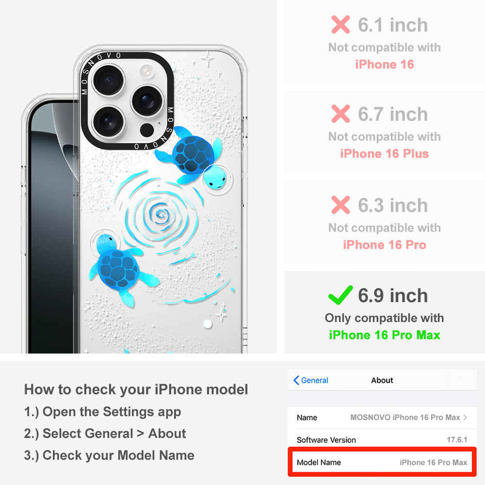 Space Turtle Phone Case - iPhone 16 Pro Max Case - MOSNOVO