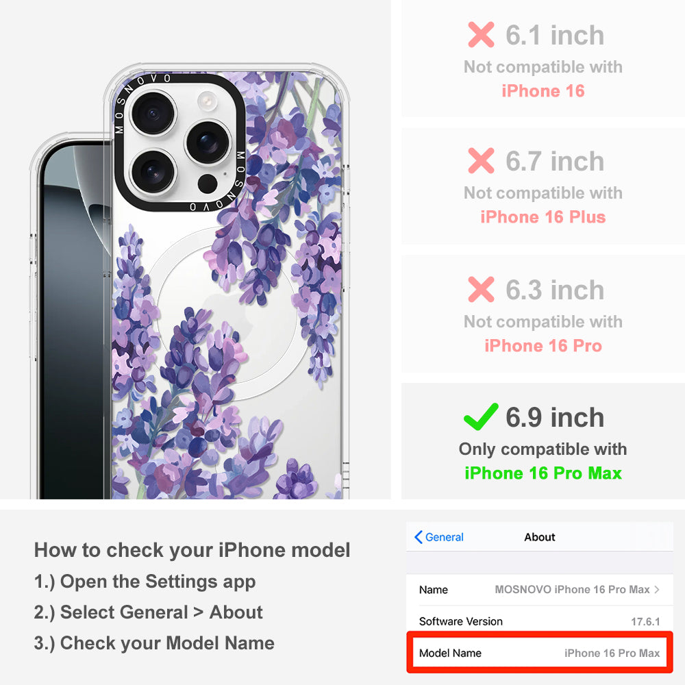 Lavender Phone Case - iPhone 16 Pro Max Case - MOSNOVO