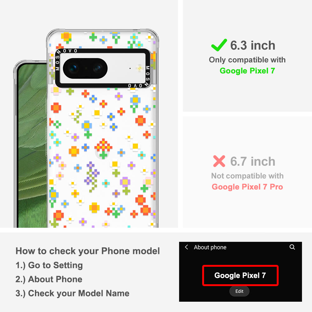 Pixel-Floral Phone Case - Google Pixel 7 Case